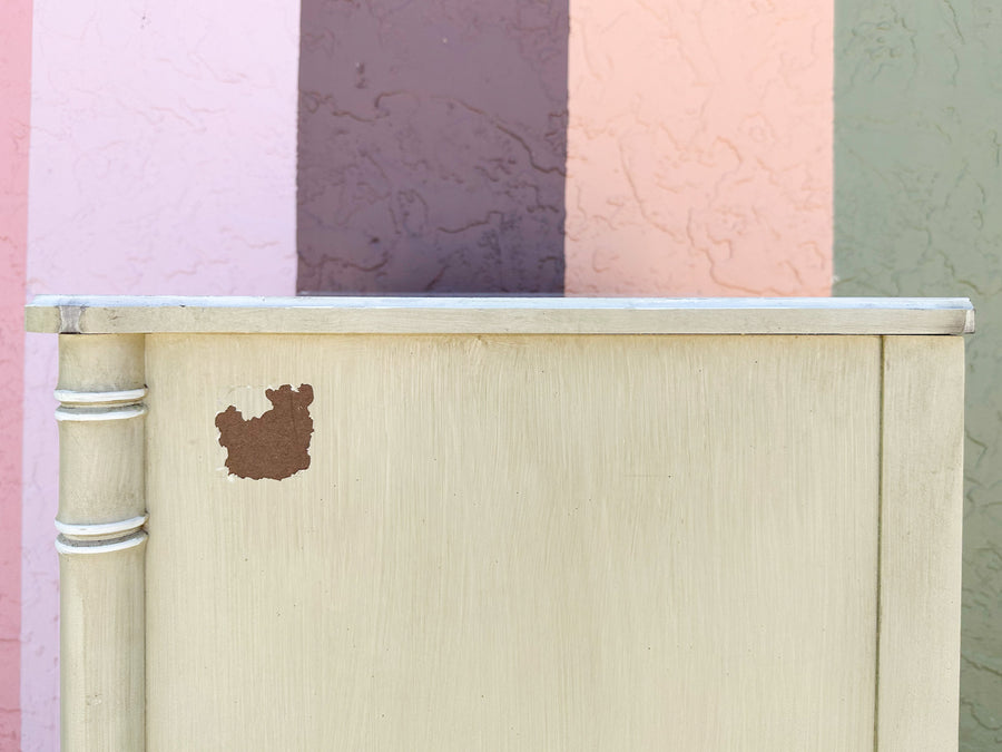 Seafoam Henry Link Faux Bamboo Lingerie Chest