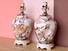 Pair of Petite Shell Ginger Jar Lamps