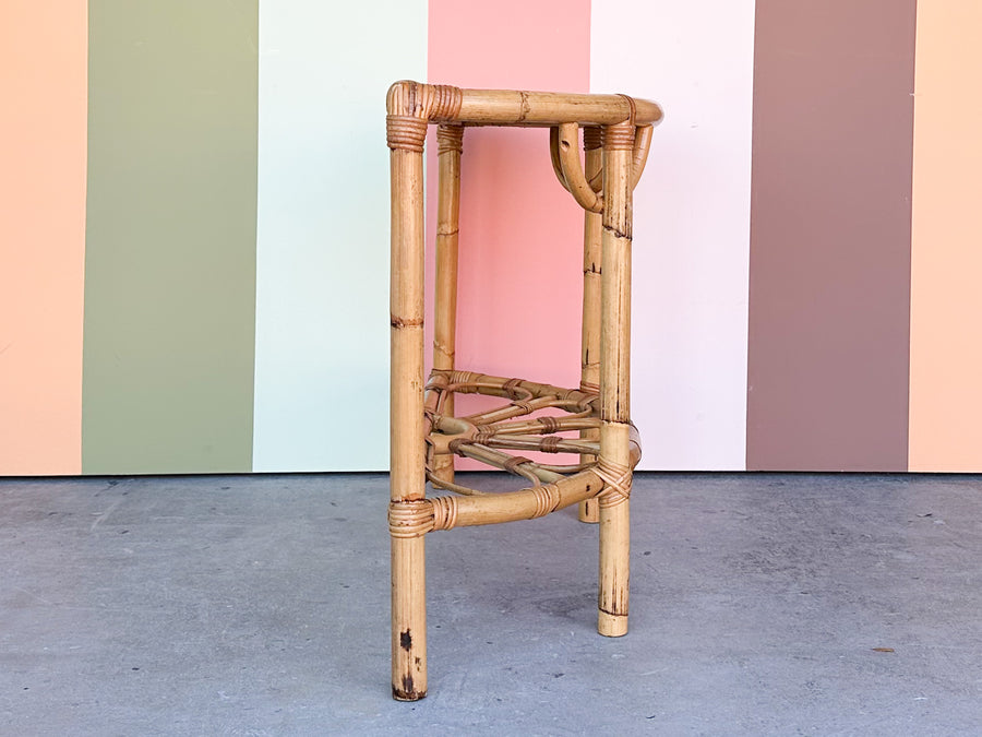 Island Style Rattan Demilune