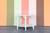 Faux Bamboo Side Table