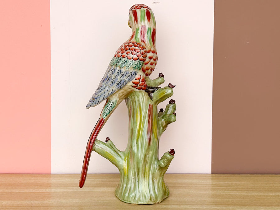 Pair of Chinoiserie Chic Parrots