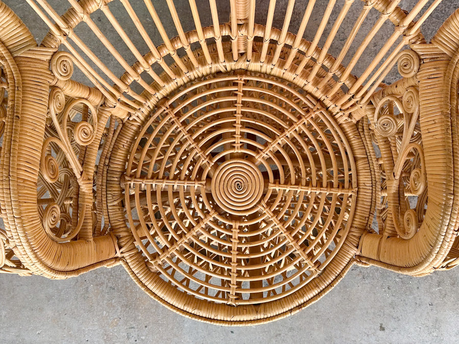 Natural Rattan Peacock Chair