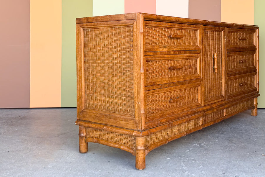 Island Style Faux Bamboo Dresser