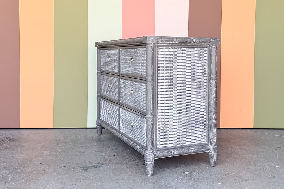 Modern Faux Bamboo Chest