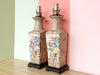 Pair of Colorful Chinoiserie Lamps