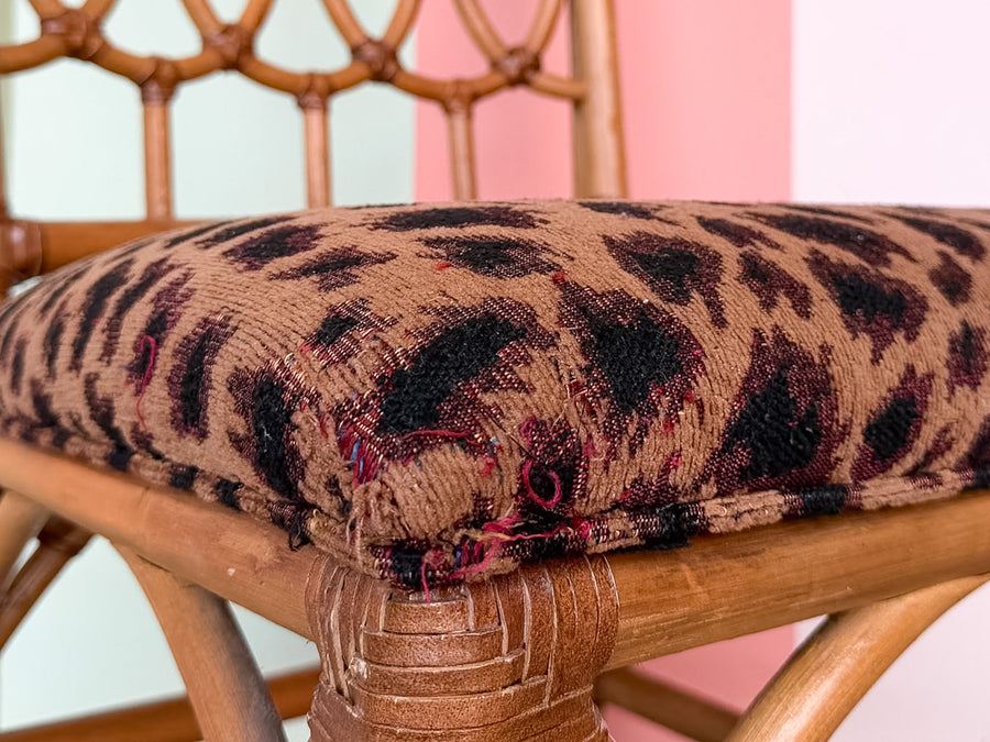 McGuire Style Rattan Desk Chair