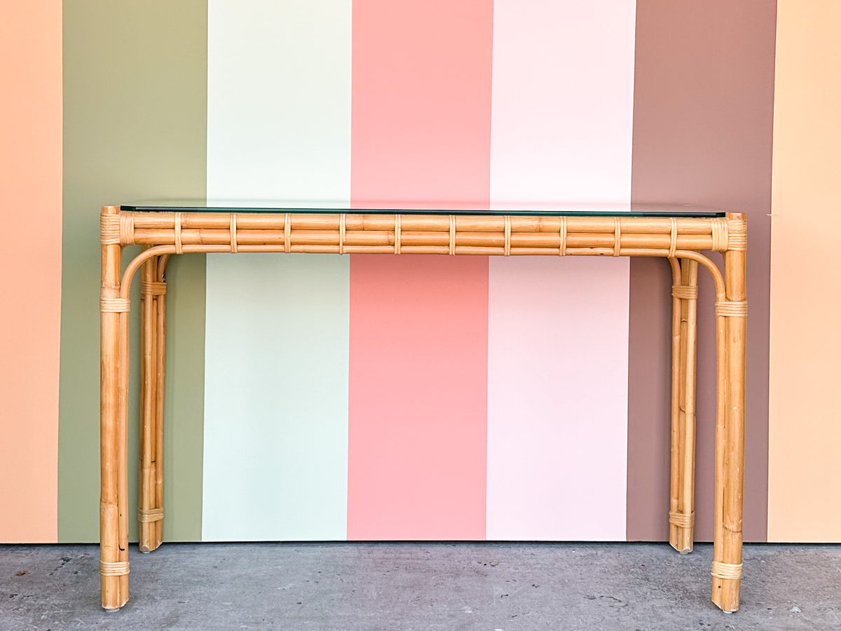 Coastal Rattan Console