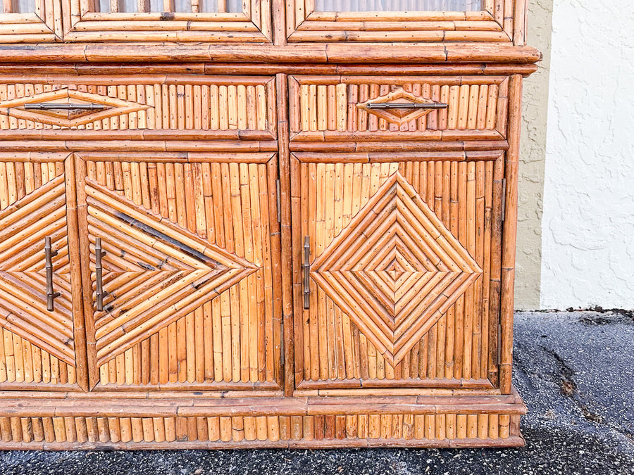 Island Chic Bamboo Pagoda Cabinet