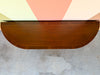 Modern Fruitwood Demilune