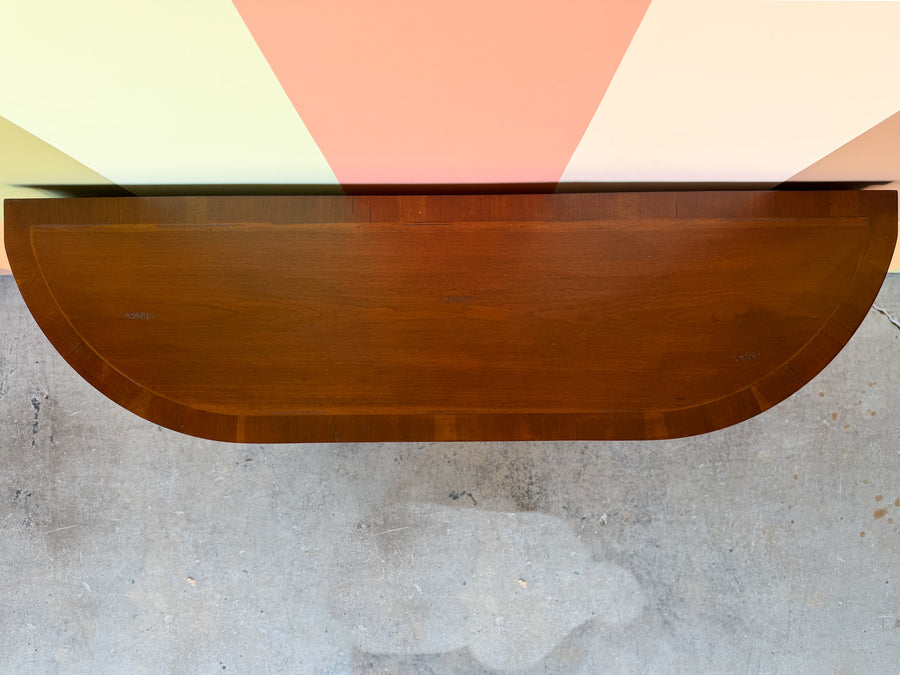 Modern Fruitwood Demilune