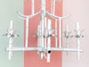 Faux Bamboo Pagoda Chandelier