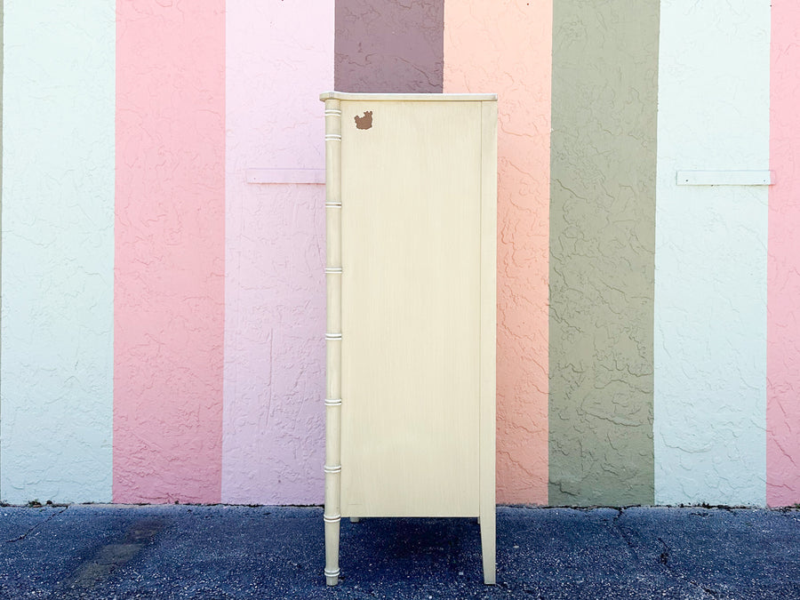 Seafoam Henry Link Faux Bamboo Lingerie Chest