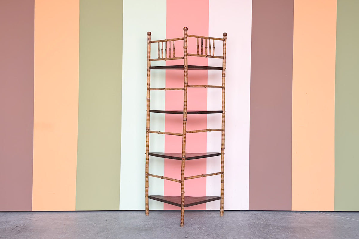 West Indies Style Corner Etagere