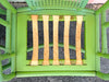 Set of Four Green Ficks Reed Rattan and Cane Chairs