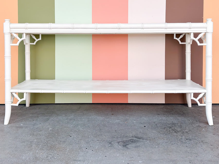 Thomasville Faux Bamboo Console