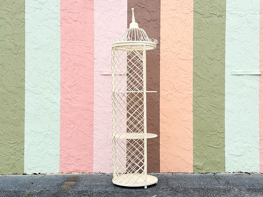 Rattan Round Pagoda Etagere