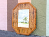 Split Bamboo Octagon Mirror