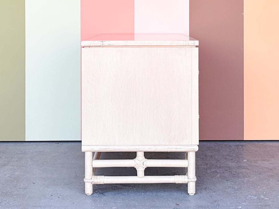 Ficks Reed Faux Bamboo Oversized Nightstand