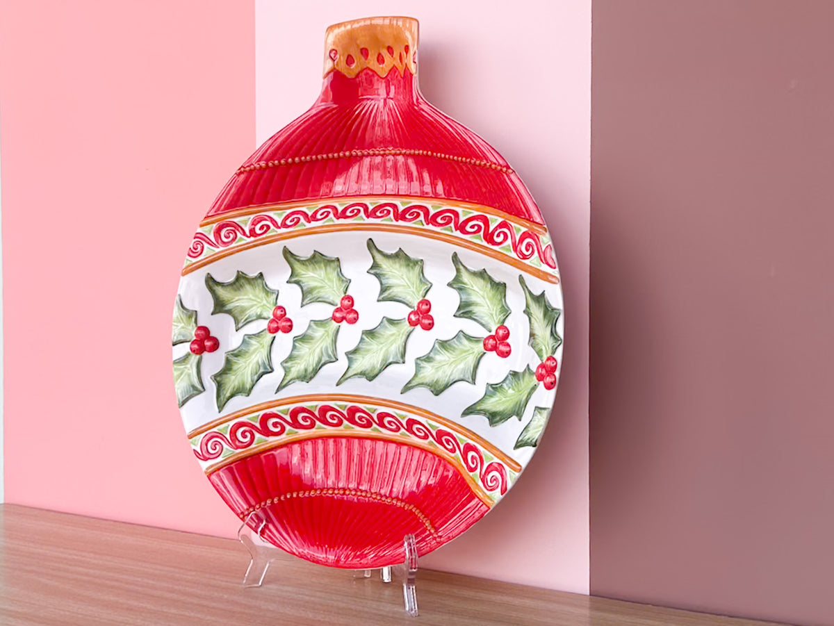 Fitz and Floyd Ornament Chip and Dip