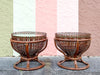 Pair of Island Chic Bamboo Side Tables