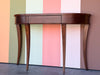 Modern Fruitwood Demilune