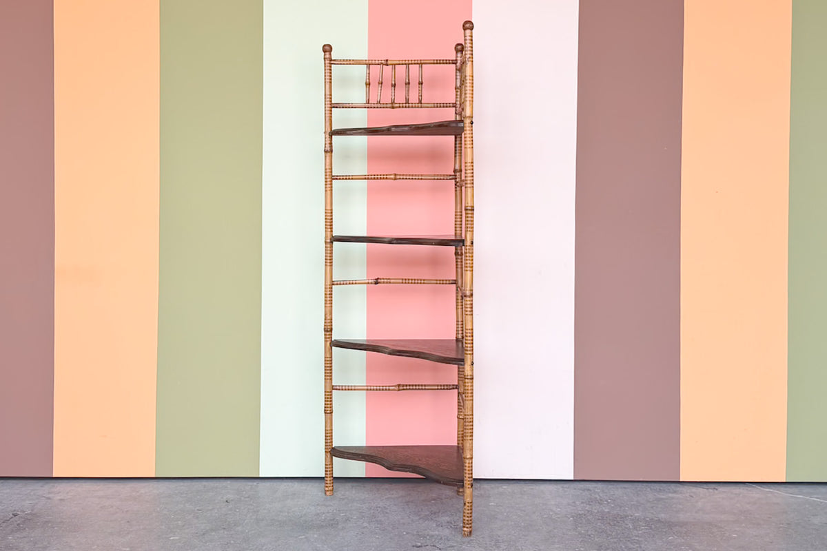 West Indies Style Corner Etagere