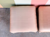 Pair of Blush Bullion Fringe Ottomans