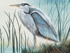 Blue Heron Original Art by Lee Reynolds