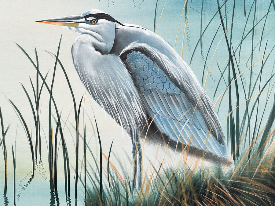 Blue Heron Original Art by Lee Reynolds