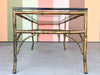 Faux Bamboo Metal Coffee Table