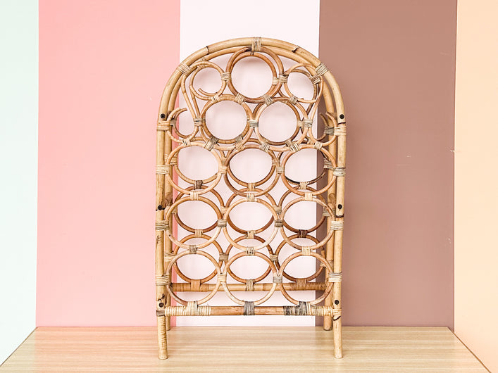 Rattan Arch Wine Rack