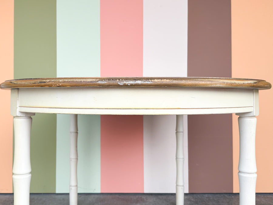 Faux Bamboo Dining Table with Leaf