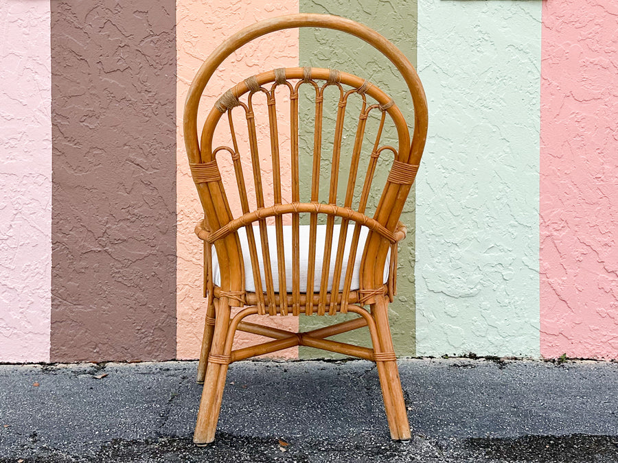 Set of Four Coastal Balloon Back Dining Chairs