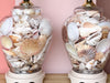 Pair of Petite Shell Ginger Jar Lamps