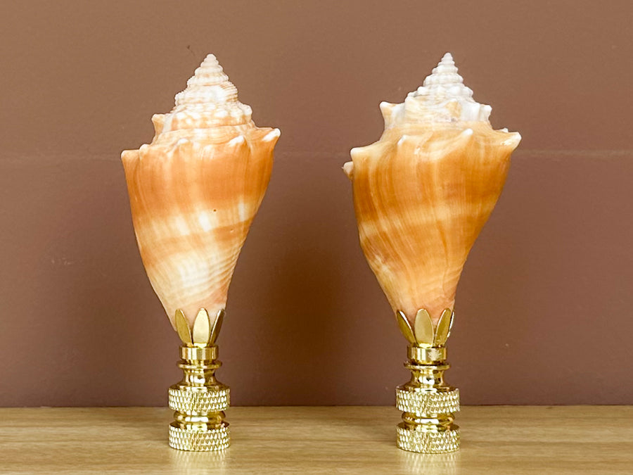 Orange Shell Finial