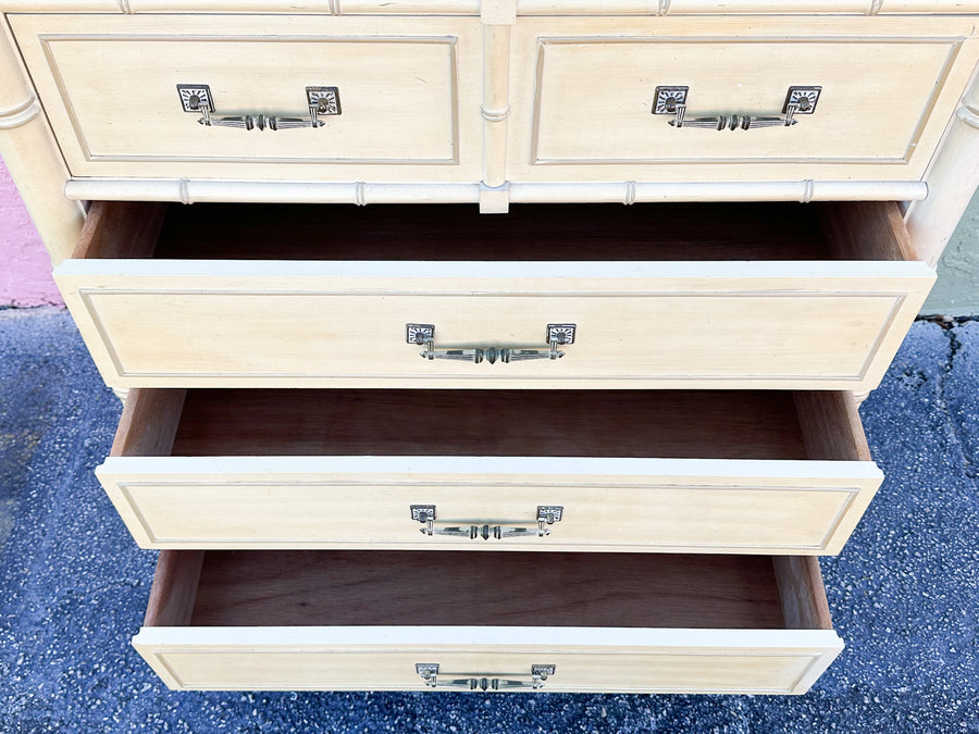 Henry Link Faux Bamboo Tall Chest