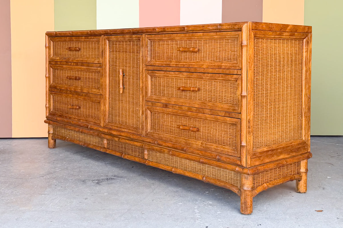 Island Style Faux Bamboo Dresser