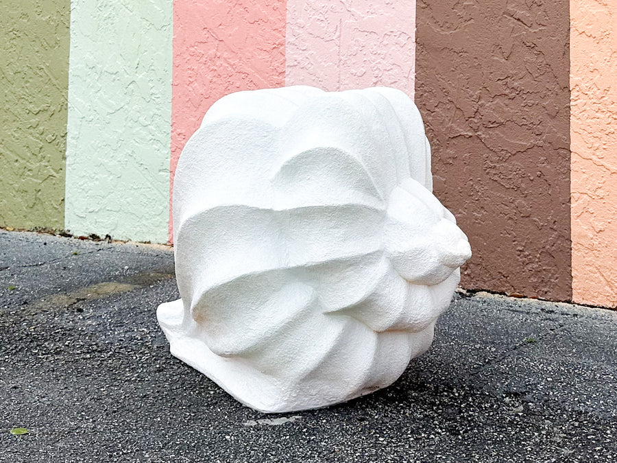 Plaster Conch Shell Coffee Table