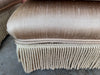Pair of Blush Bullion Fringe Ottomans