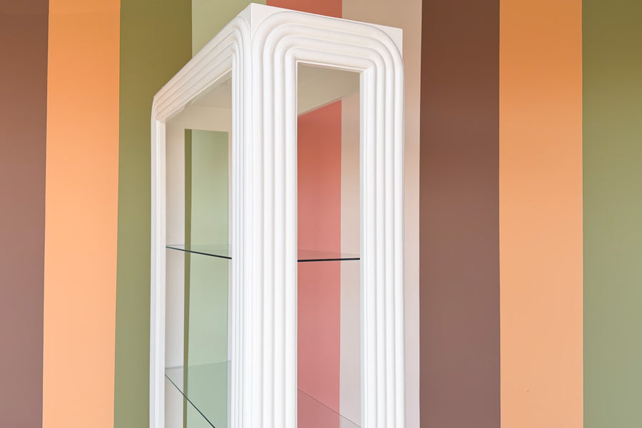 80's Chic Lacquered Etagere