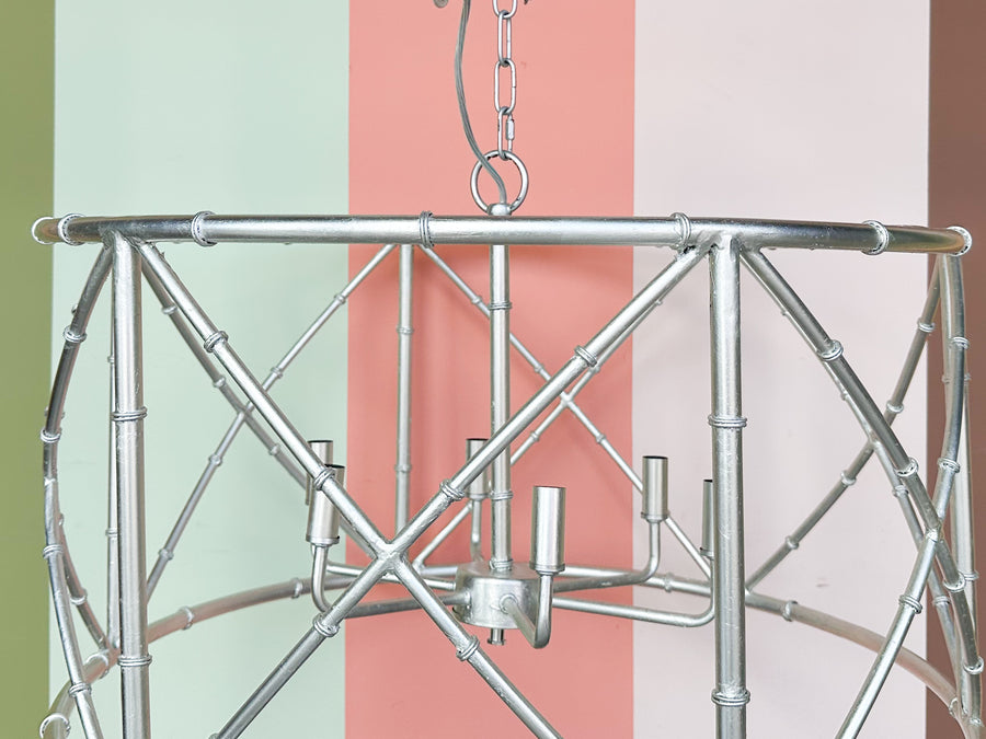 Modern Faux Bamboo Chandelier
