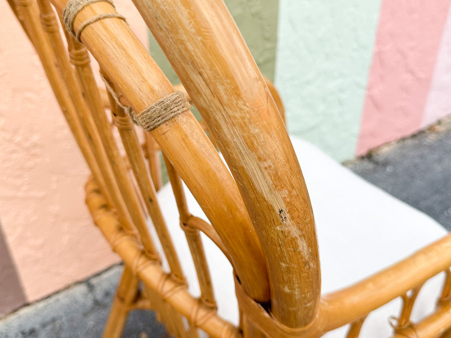 Set of Four Coastal Balloon Back Dining Chairs