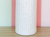 White Faux Bamboo Umbrella Stand