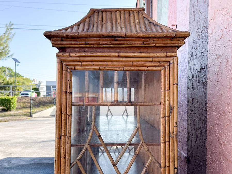 Island Chic Bamboo Pagoda Cabinet