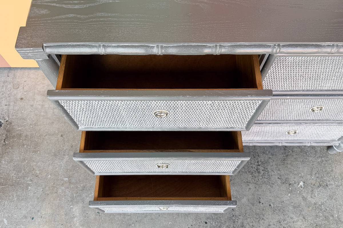Modern Faux Bamboo Chest