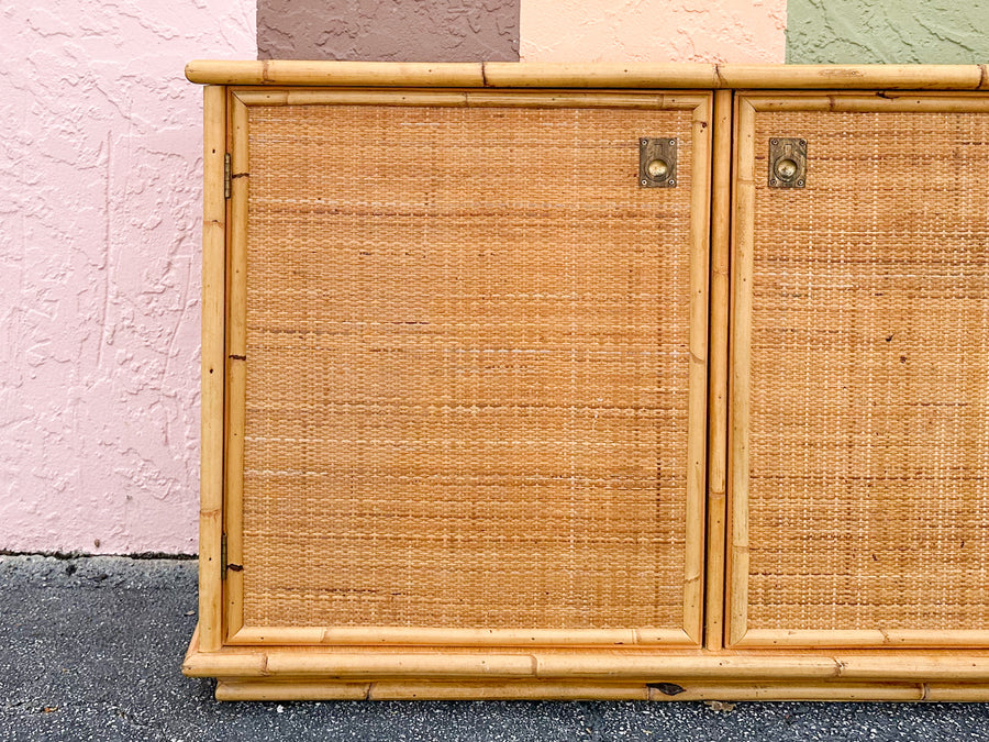 Italian Rattan and Seagrass Server