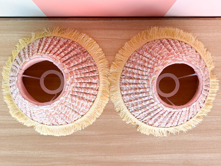 Pair of Kips Bay Show House Buckton Lampshades