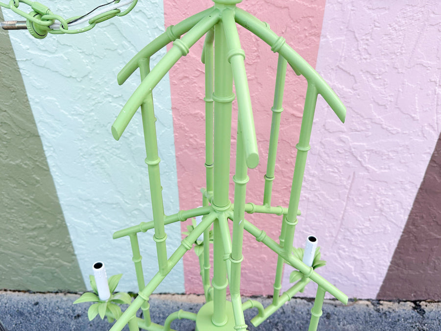 Key Lime Green Pagoda Chandelier