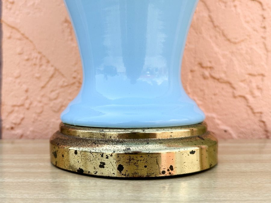 Baby Blue Ginger Jar Lamp