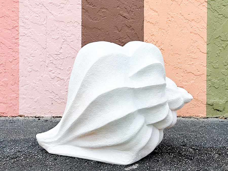 Plaster Conch Shell Coffee Table